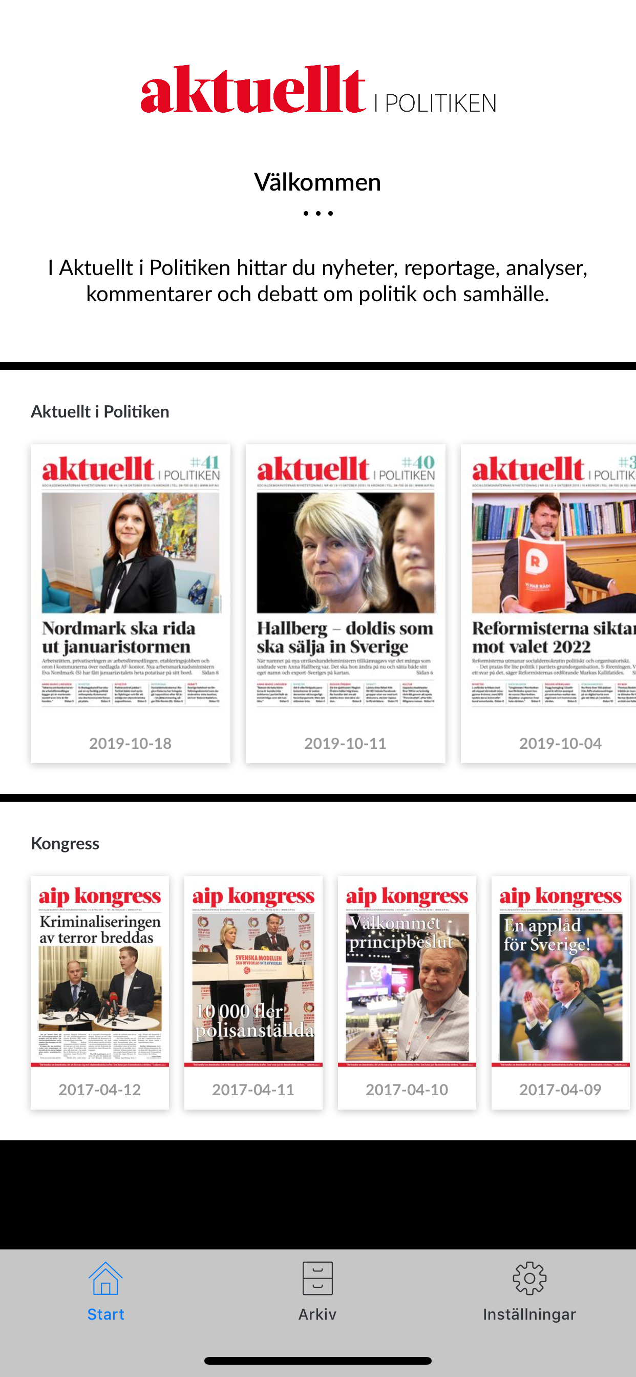 Aktuellt i Politiken