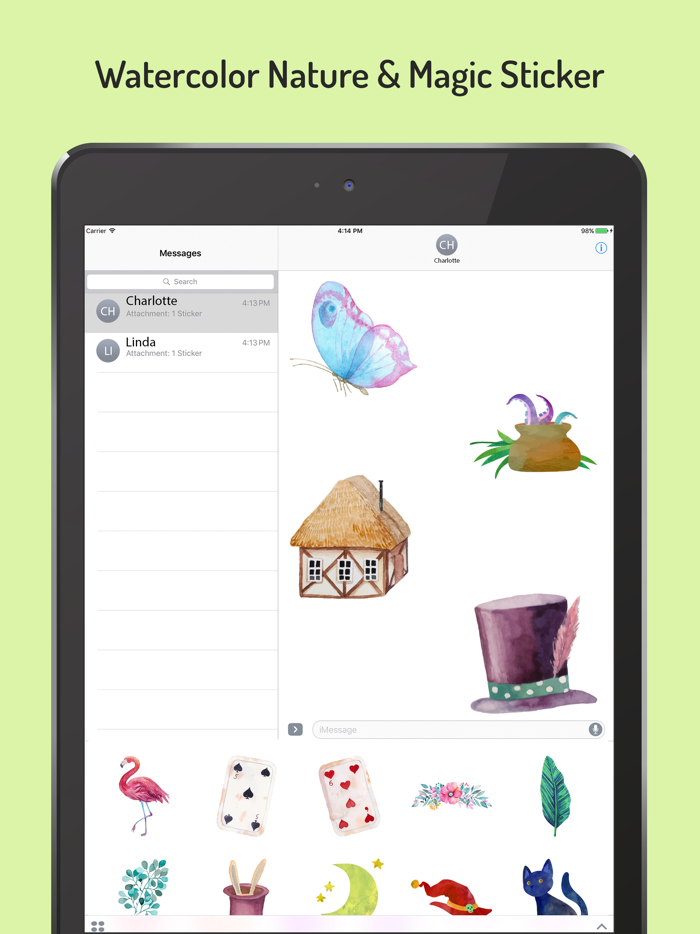 Watercolor Nature Emojis