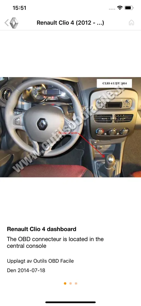 Var är mitt OBD2-uttag?