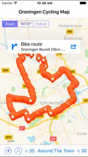 groningen cycling map iphone screenshot 3