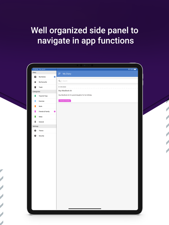 Screenshot #5 pour Personal Diary & Notes