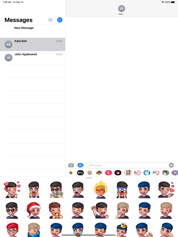 Screenshot #4 pour Boy New Emojis HD