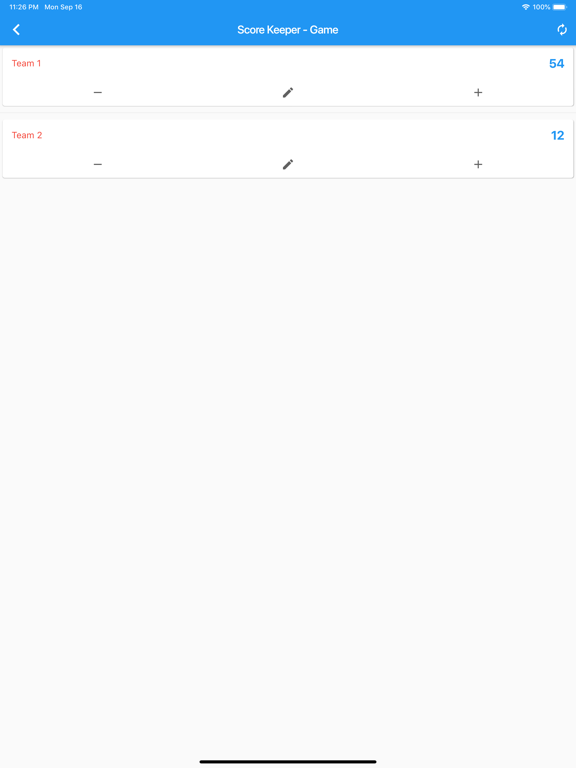 Simple Score 2 iPad screenshot 4 - Utilities app