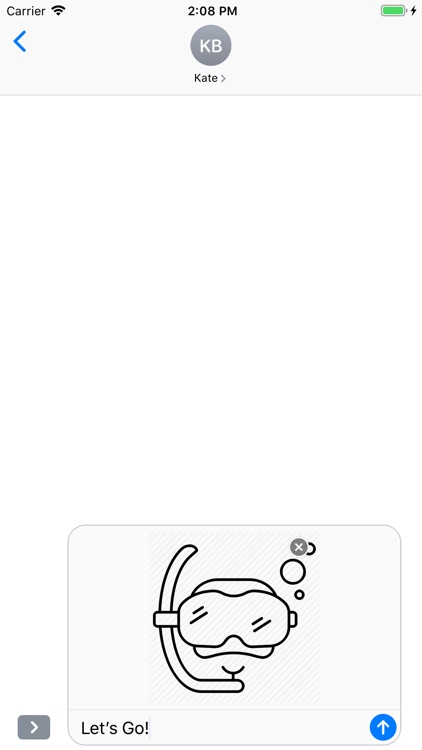 Snorkeling-Emojis Stickers