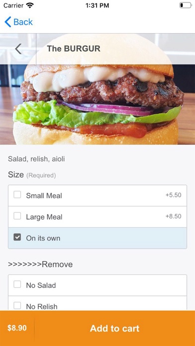 Burgur Delivery Screenshot