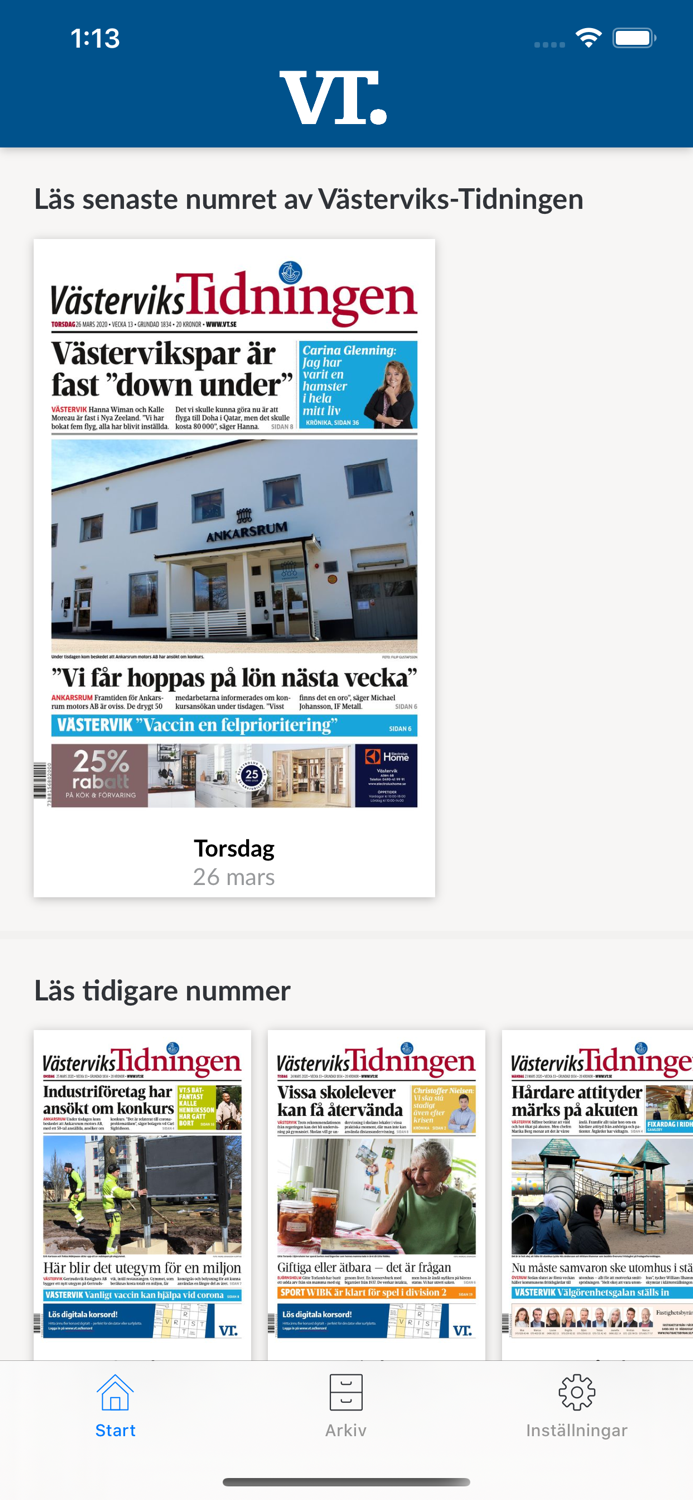 E-tidning VT