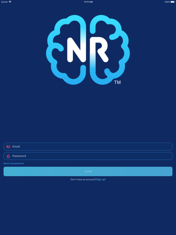 Natural Reminders (NR) iPad screenshot
