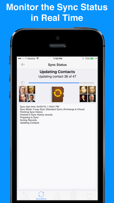 Contacts Mover Pro Screenshot