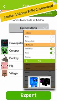 mcpe addons - addon creator iphone screenshot 4