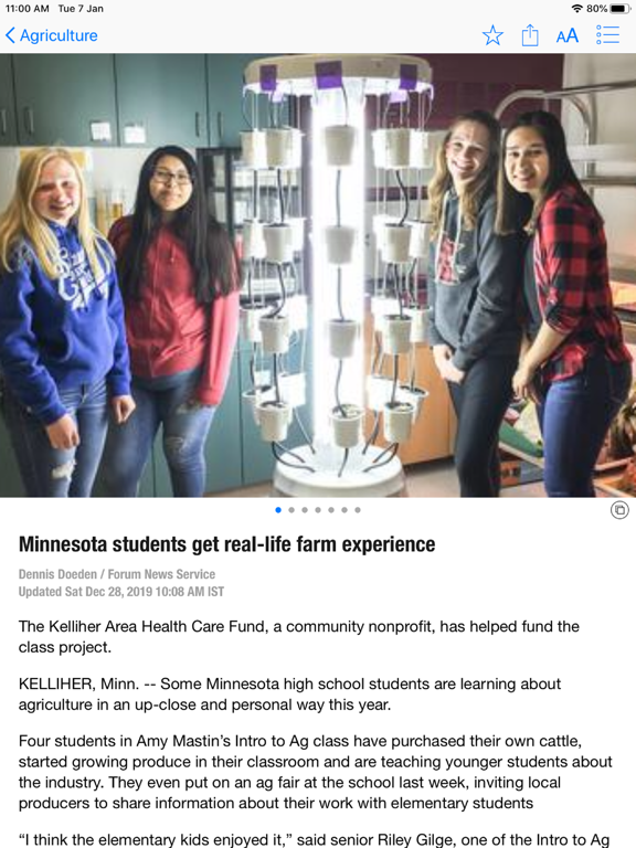 Agweek iPad screenshot 5 - News app