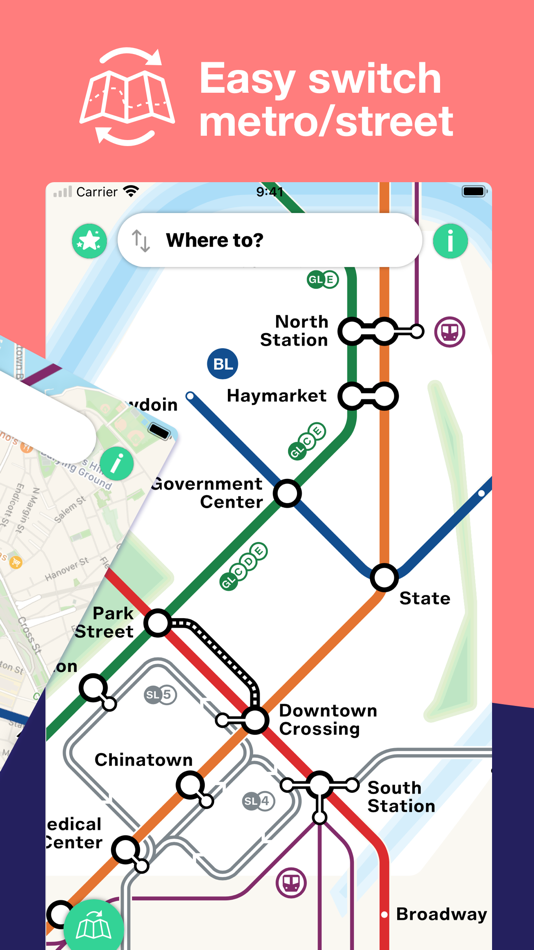 #2. Boston T Subway Map & Routing (iOS) 由: Mapway Limited