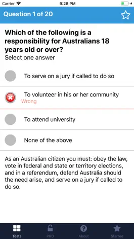 Game screenshot Australian Citizenship [TEST] apk