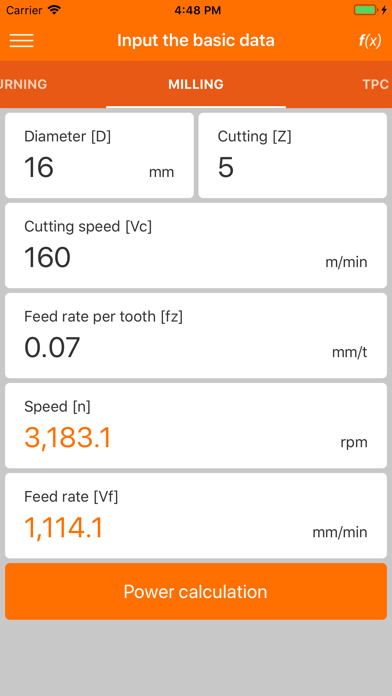 Screenshot #1 pour Hoffmann Machining Calculator