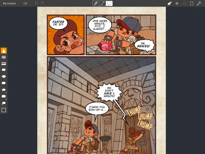 Capture d'écran de Comic Draw By Plasq sur iPhone 3