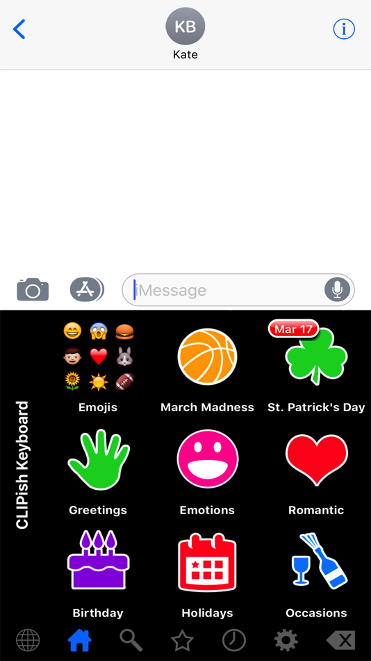 #6. CLIPish Keyboard (iOS) By: Dating DNA, Inc.