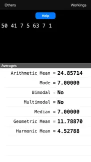 averages calculator iphone capturas de pantalla 1