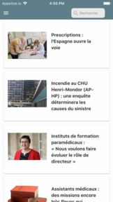 ActuSoins actualité infirmière screenshot 1