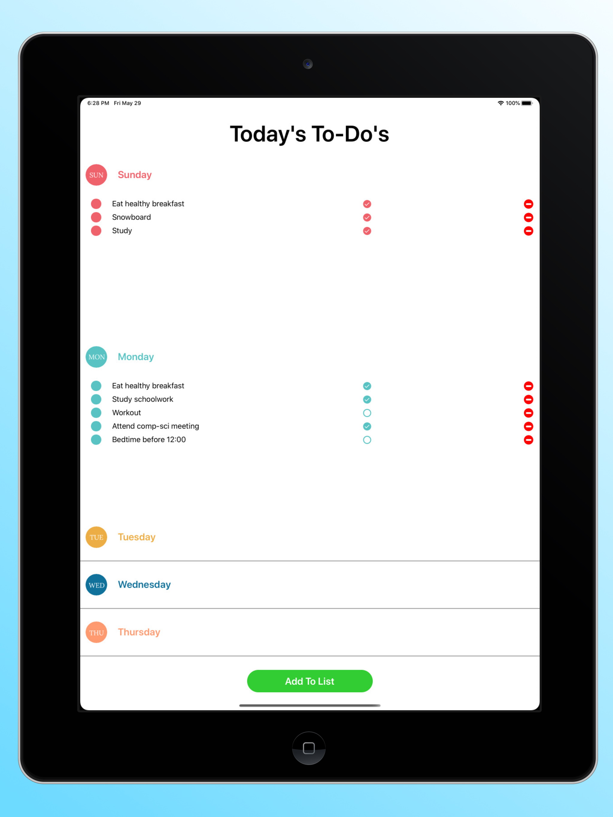Today's To-Do's