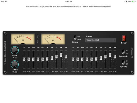 Screenshot #4 pour Stereo Graphic EQ AUv3 Plugin