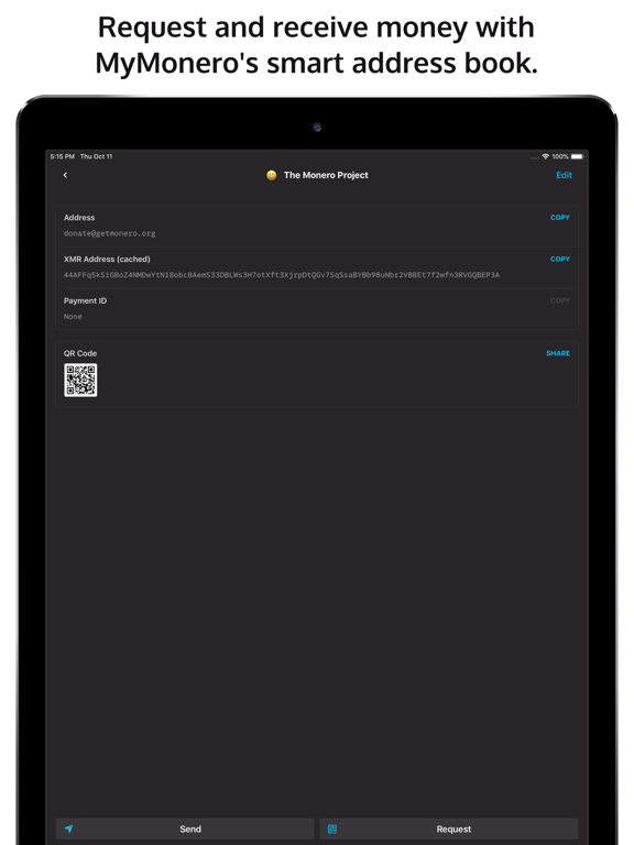 Screenshot #6 pour MyMonero: Send money privately