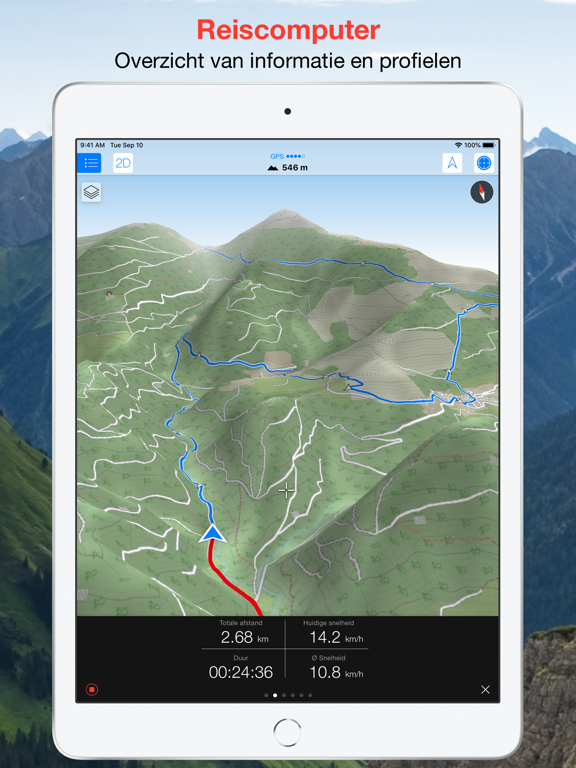 Maps 3D PRO - Outdoor GPS iPad app afbeelding 4
