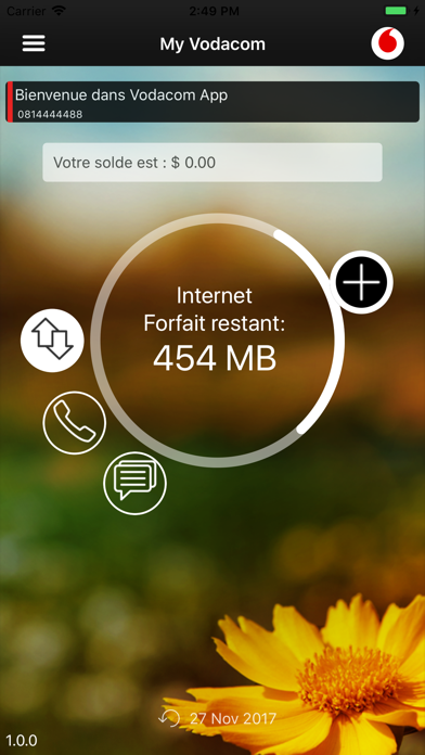 Vodacom RDC App Screenshot
