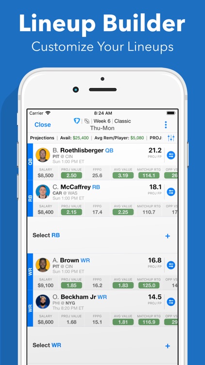 Daily Fantasy Cheatsheet screenshot-5