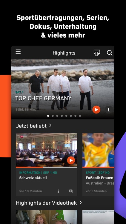 Zattoo - TV Streaming App