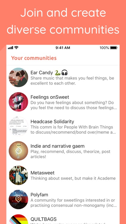 Sweet — your social network