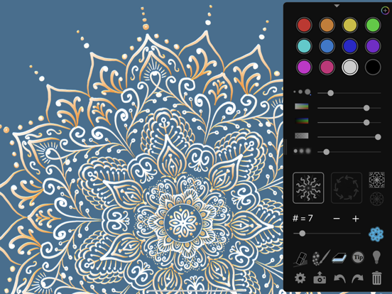 iOrnament: draw mandala & art iPad app afbeelding 1