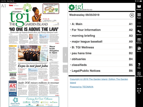 The Garden Island News iPad screenshot 4 - News app