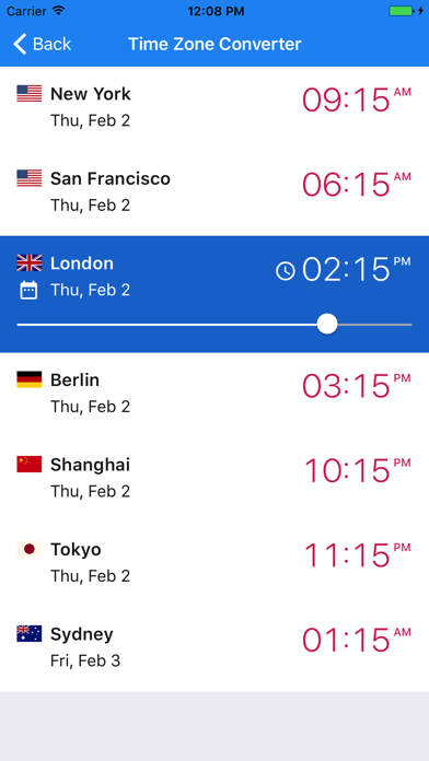 Screenshot #3 pour World Clock by timeanddate.com