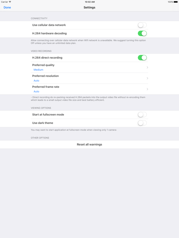Axis IP Camera Viewer iPad screenshot 4 - Utilities app