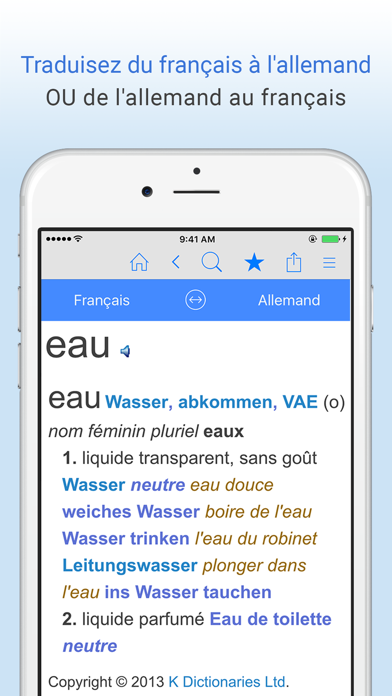 Screenshot #1 pour Dictionnaire français-allemand