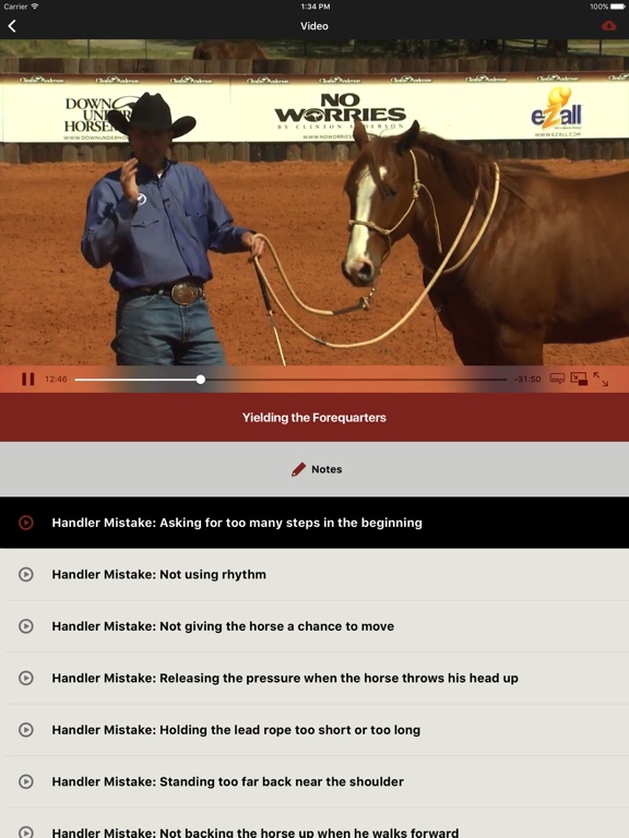 Downunder Horsemanship iPad screenshot 4 - Education app