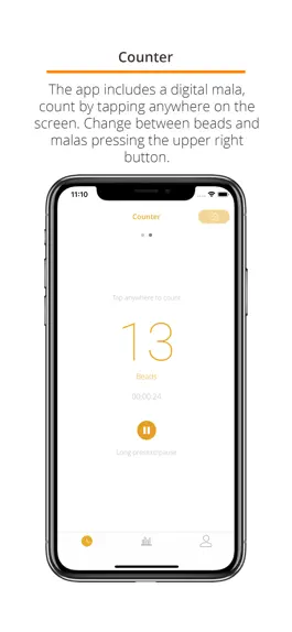 Game screenshot Tergar Meditation Tracker apk