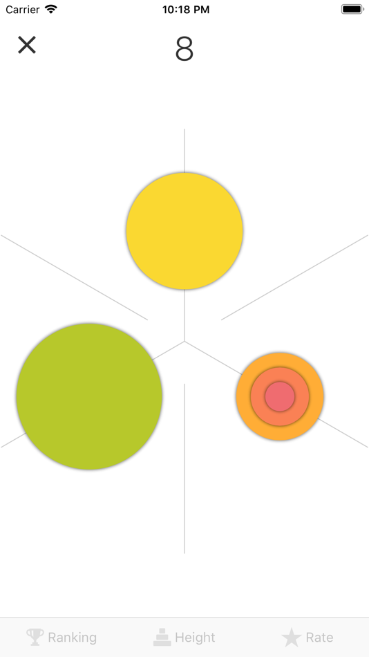 #2. Tower of Hanoi - Top View (iOS) By: Yutaka Kamoto
