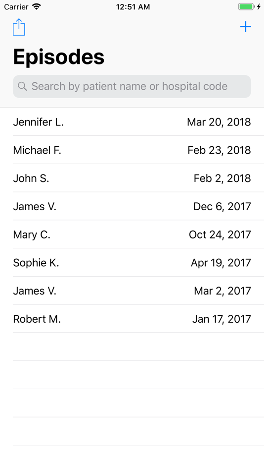 #5. PJI Database (iOS) Podle: GARMENMED, SCP