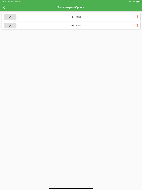 Simple Score 2 iPad screenshot 2 - Utilities app