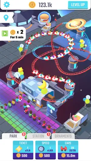 Idle Roller Coaster screenshot 3