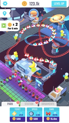 Idle Roller Coaster screenshot 3