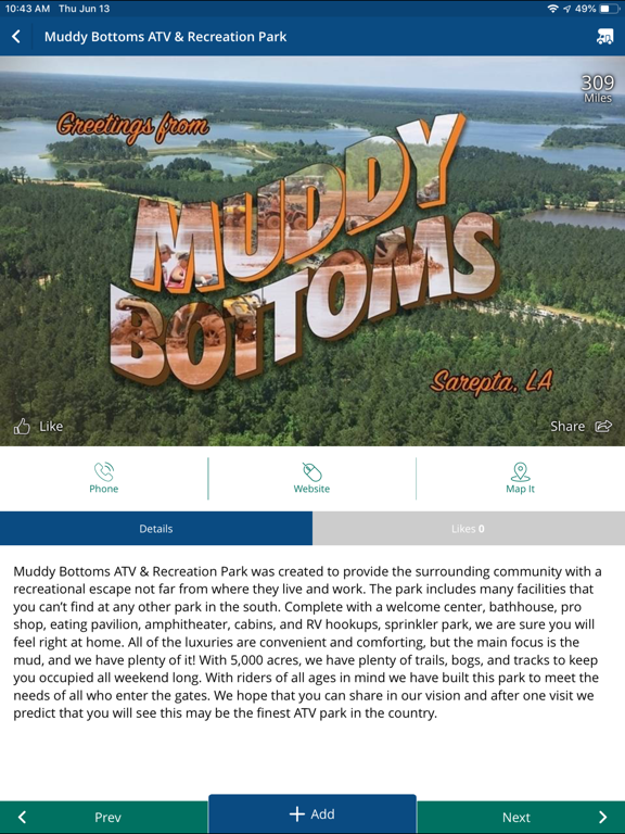 Visit Webster Parish! iPad screenshot 10 - Travel app