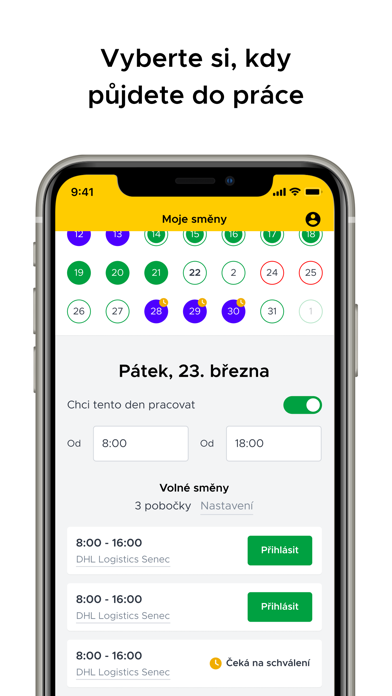 Screenshot #2 pour Směny DHL
