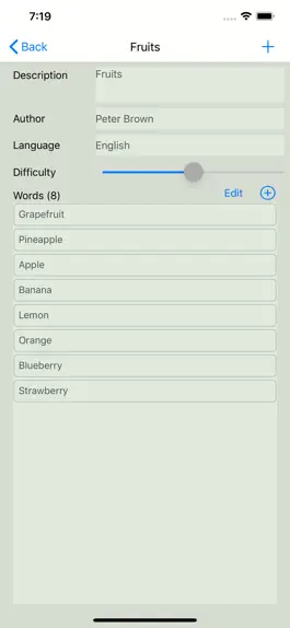 Game screenshot Word List Manager apk