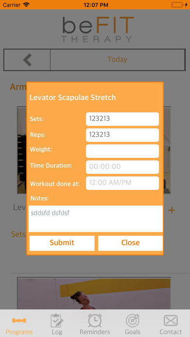 beFIT THERAPY Screenshot