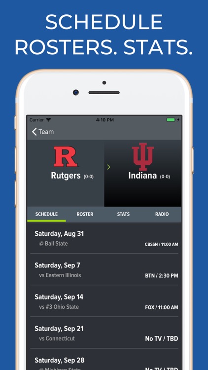 Rutgers Football Schedules screenshot-8