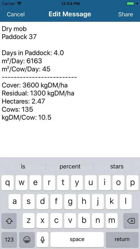 Grazing Calculator screenshot 5 of 7