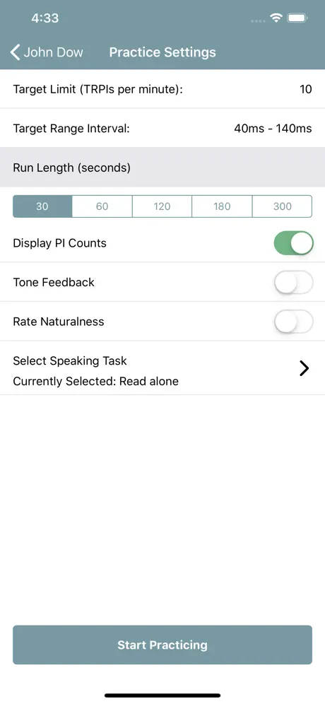 MPI-2 Stuttering Treatment
