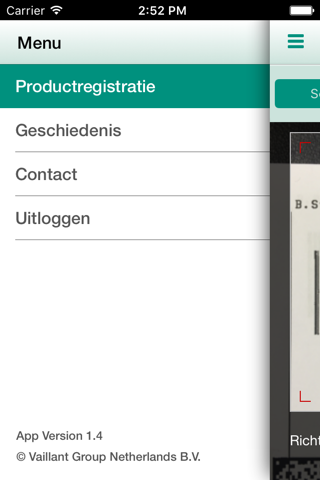 Productregistratie Vaillant NL screenshot 3