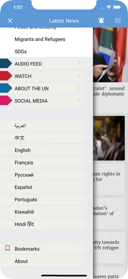 Game screenshot UN News Reader apk